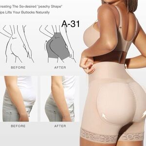 tummy control but lifting shapewear shorts faja